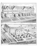 County Asylum and Poor House, Wayne County 1876 with Detroit